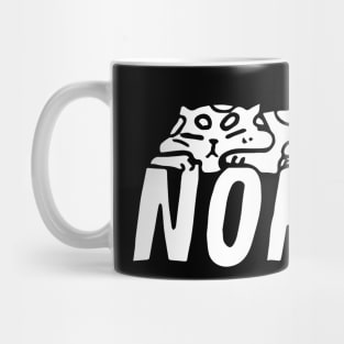 Nope Cat in Action Mug